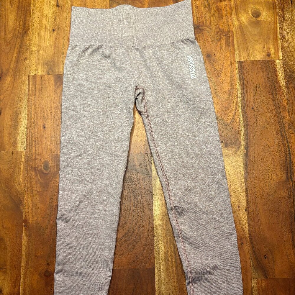 Gymshark Adapt Marl Seamless Leggings - Mallow Purple - Small